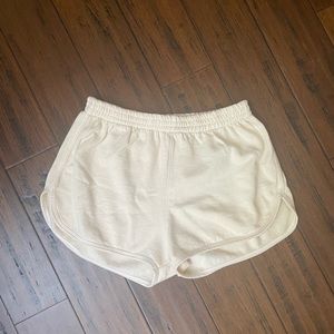 Talulah Everyday Sweat Shorts | Cream, Size Large